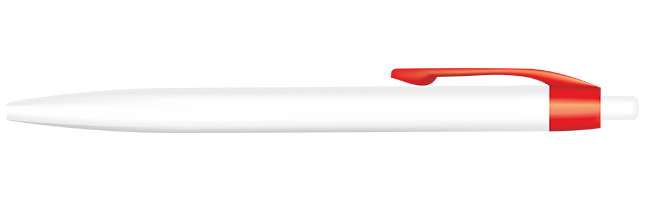 Pen market - Długopis netto white czerwony